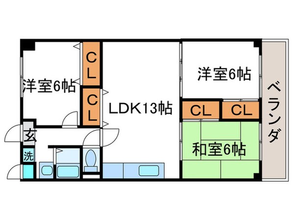 カストルム滝川の物件間取画像